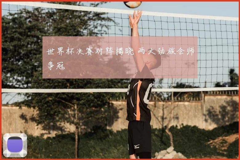 世界杯决赛对阵揭晓 两大劲旅会师争冠