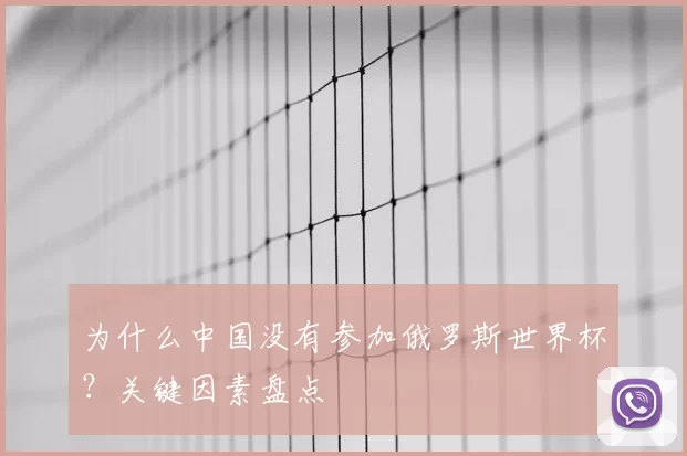 为什么中国没有参加俄罗斯世界杯?关键因素盘点
