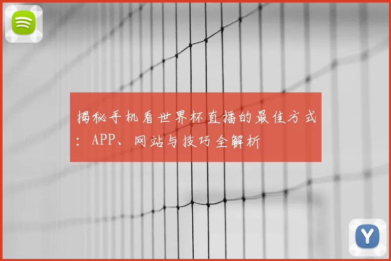 揭秘手机看世界杯直播的最佳方式:APP、网站与技巧全解析